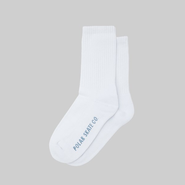 POLAR SKATE CO. BASIC SOCKS WHITE 